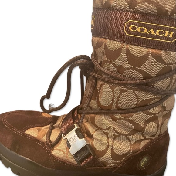Coach Insulated Winter Boot SZ 7 - Picture 2 of 4